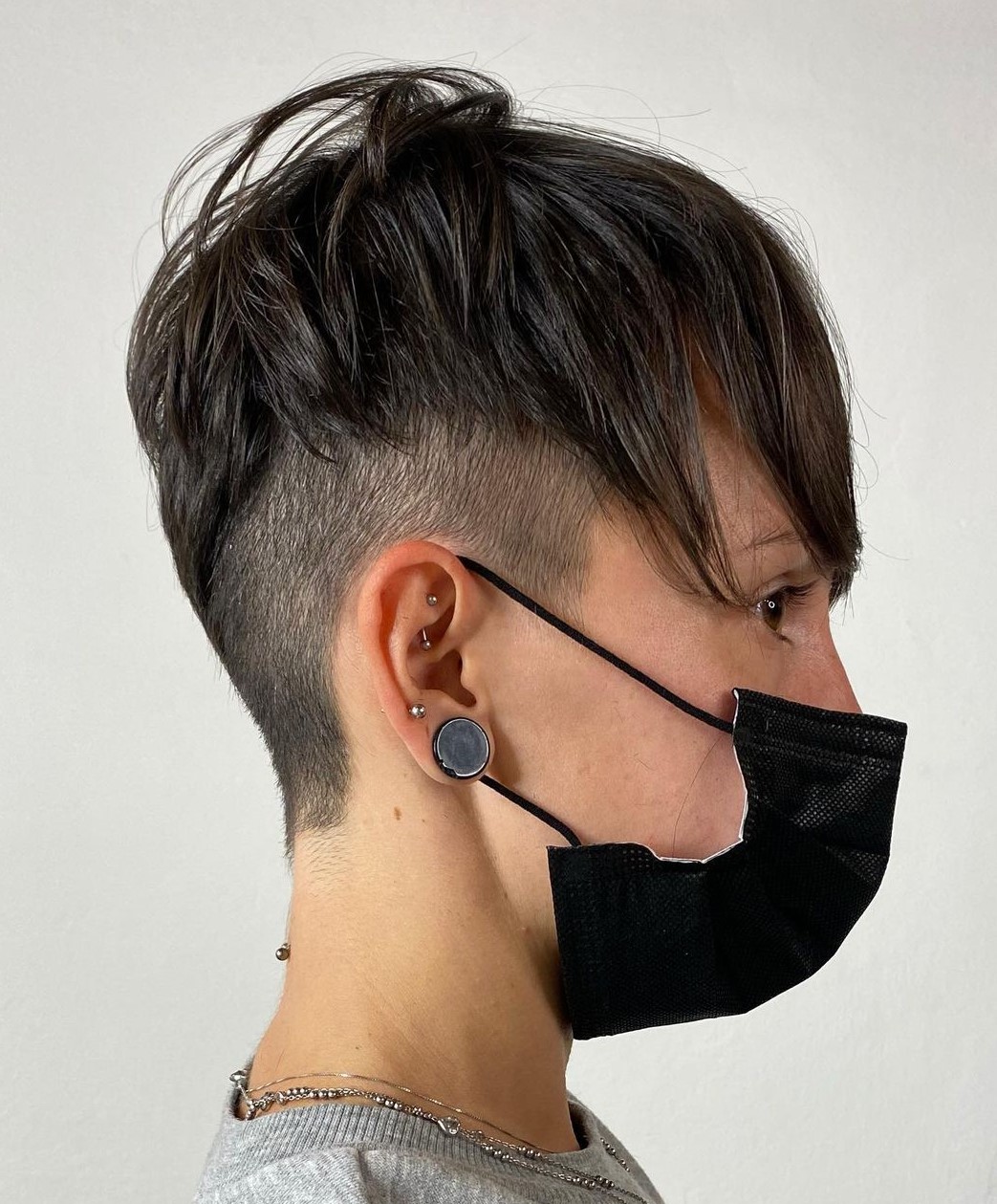 Short Jagged Undercut for Fine Hair