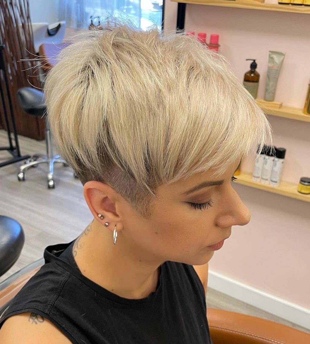 Undercut Pixie with Feathered Top