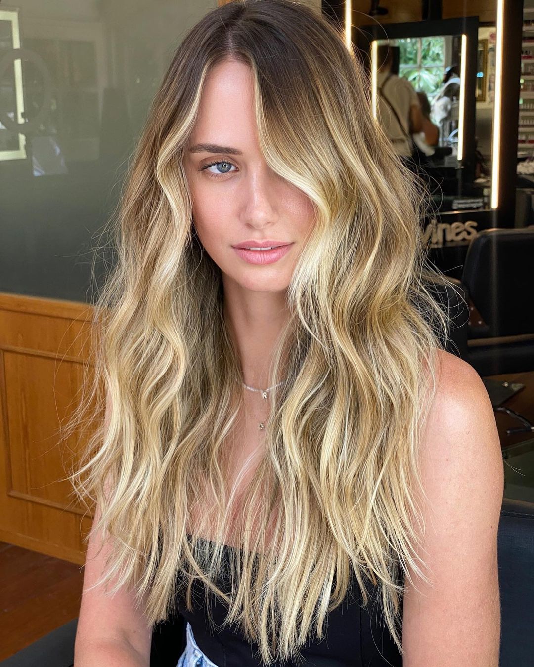 Waist-Length Hair with Beach Waves