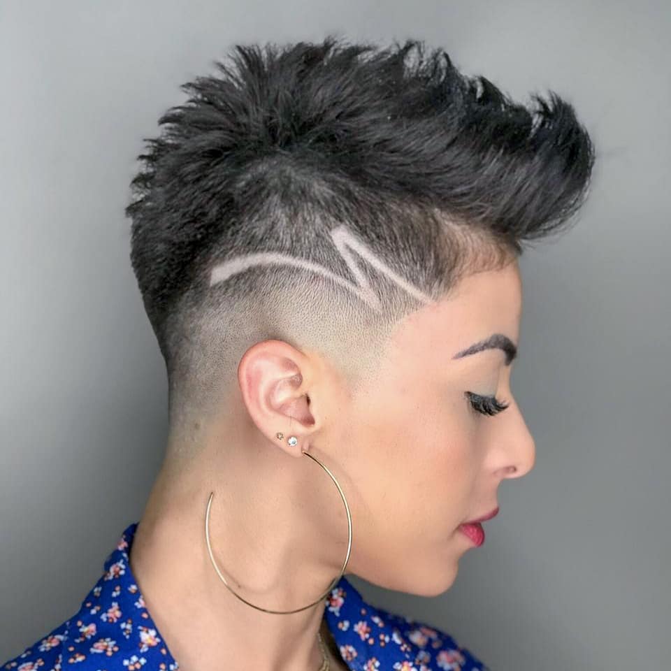 Women’s Choppy Undercut Fauxhawk