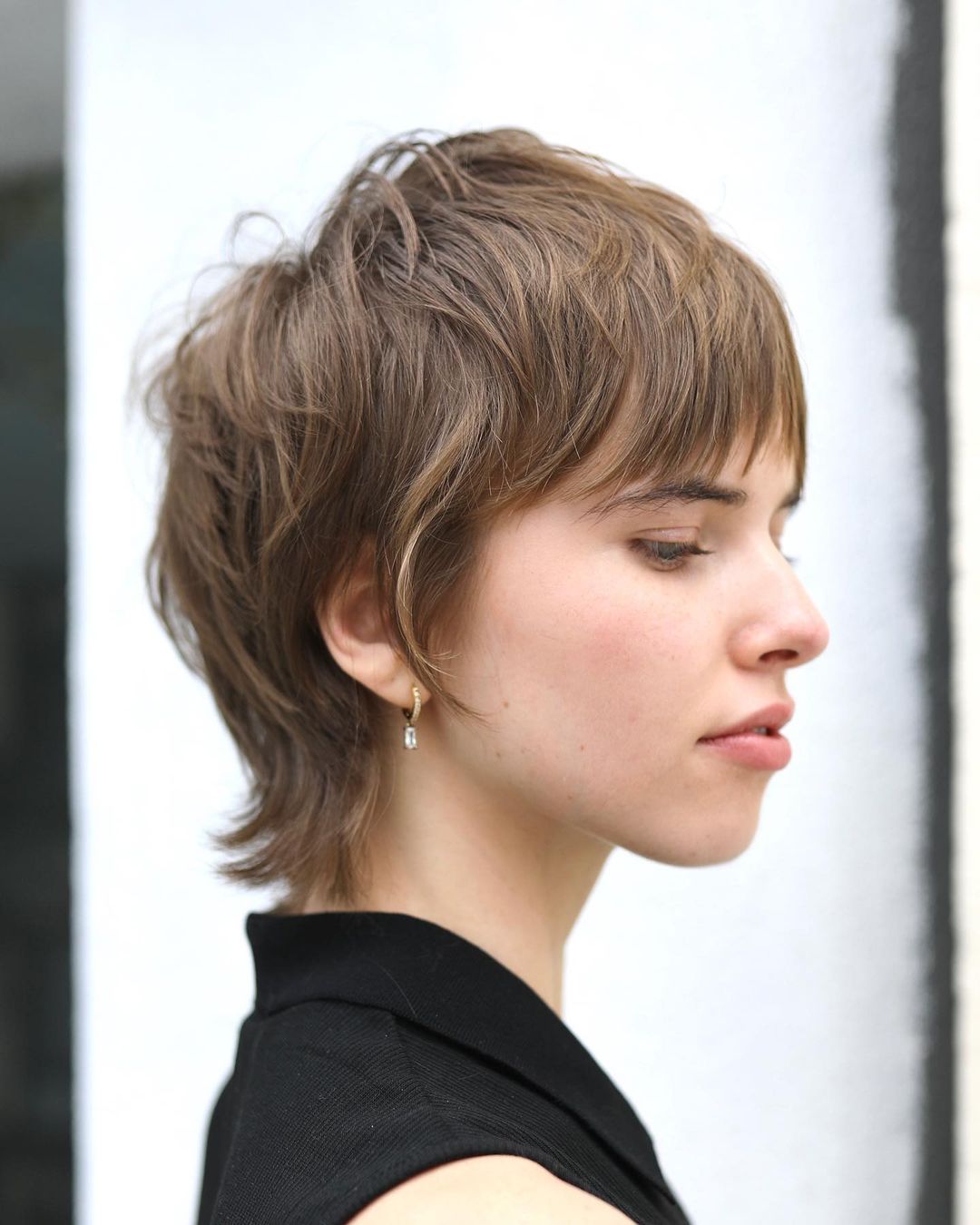 Feathered Mullet for Fine Hair